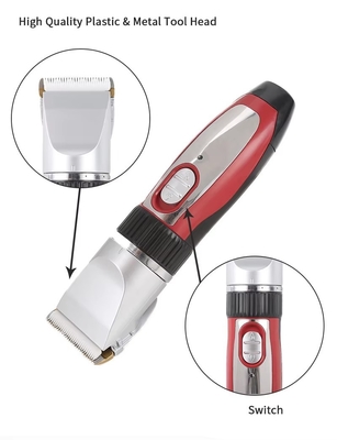 Adjustable Rechargeable Dog Clippers Customized Detachable Blade Easy Cleaning