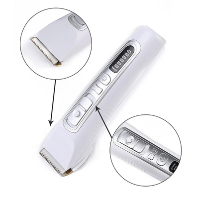 Rechargeable Pet Hair Clipper Battery Display Safe Cat Hair Clippers Customized