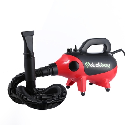 Single Motor Dog Hair Dryer Adjustable Speed Heat Insulated Handles Interchangeable Nozzles