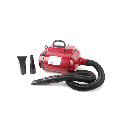 Red Eco Friendly Dog Blow Dryer Easy Cleaning AC 240V Dog Grooming Blower