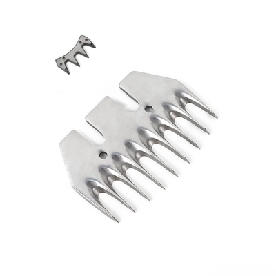 Straight 9 Teeth Horse Clipper Blade Carbon Steel Dog Clipper Blades Customizable