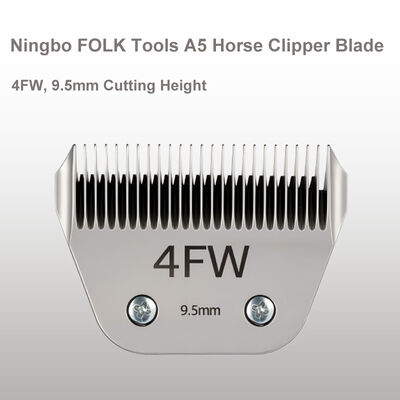 9.5mm Wide A5 Horse Clipper Blade with 36% Wider Cutting Surface and Stainless or Ceramic Cutter for Full Body Clipping