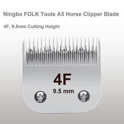 9.5mm Cutting Length Full Tooth 4F Horse Clipper Blade with Ceramic or Stainless Cutter A5 Clipper Blade
