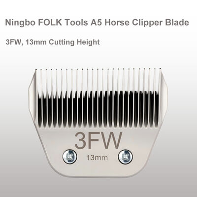 A5 3FW Horse Clipper Blade 13mm Cutting Height Wide Blade Ceramic Or Stainless Cutter for Horse Clippers