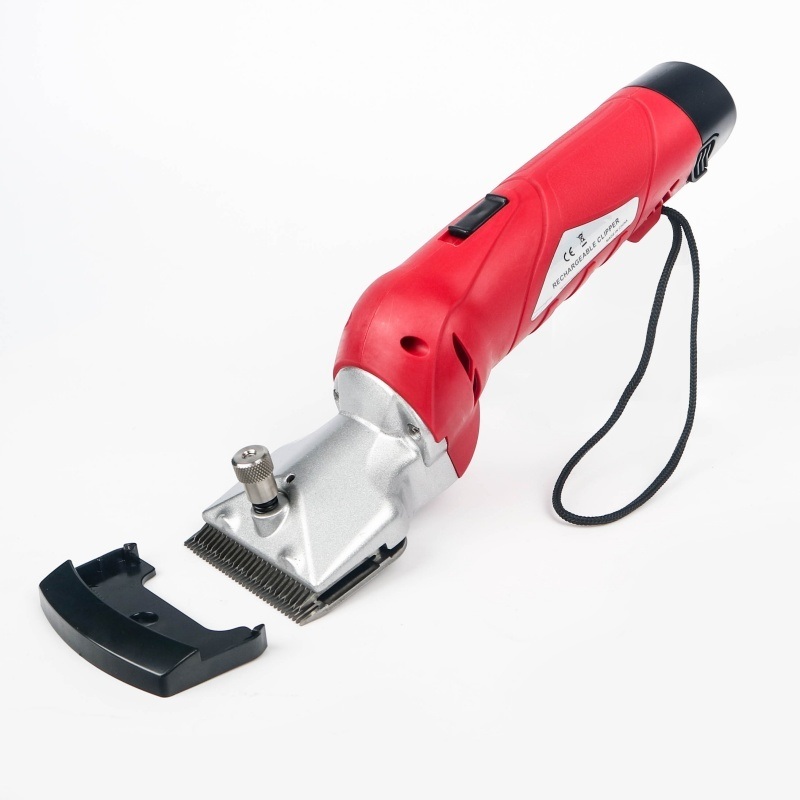 180W Power Motor Cordless Animal Clipper for Horse Cattle Sheep Less than 60dB Noise Level 110V/220V 50/60Hz Carbon Steel Blade
