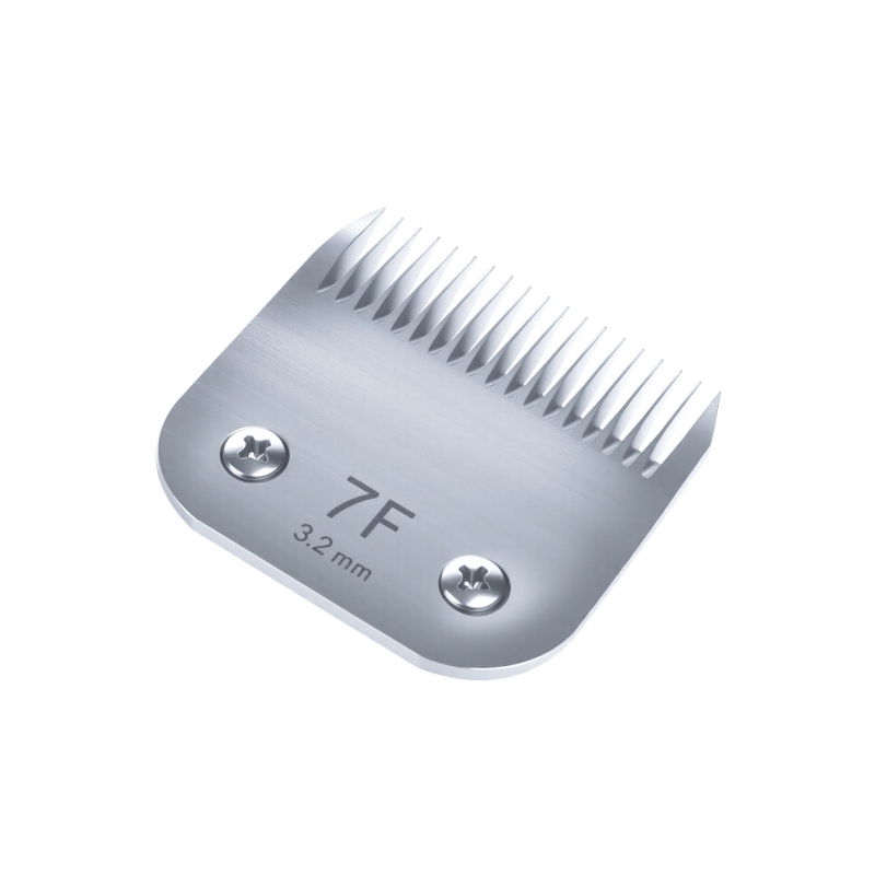 Detachable Pet Clipper Blade Compatible with Andis Size 7F for 1/8" Cut Length and 1 Year Warranty