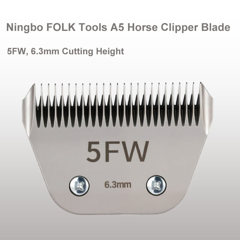 5FW A5 Wide Detachable Replacement Clipper Blade 6.3mm Cutting Height for Horse Body Clipping